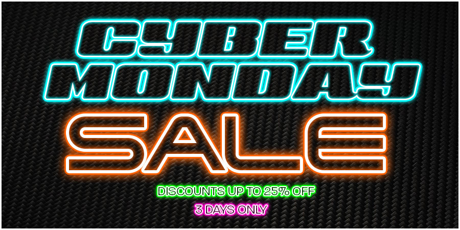 Our 3 Day Cyber Monday Sale Starts Now! Up to 25% off!
